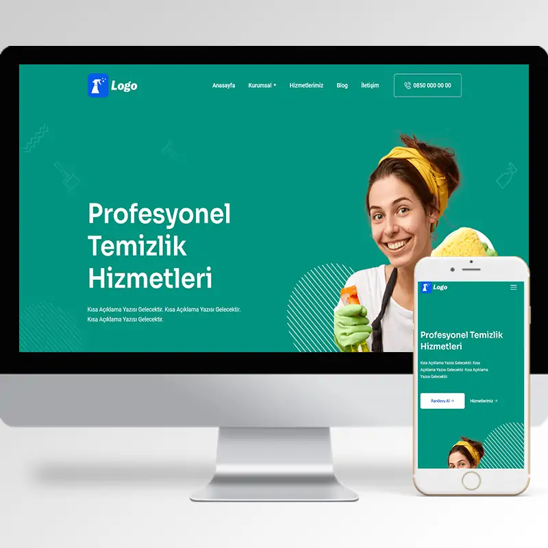 Temizlik Şirketi Hazır Web Sitesi Yazılımı 9