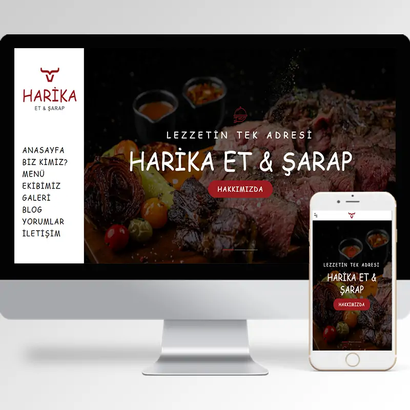 Restaurant Hazır Web Sitesi Yazılımı 3