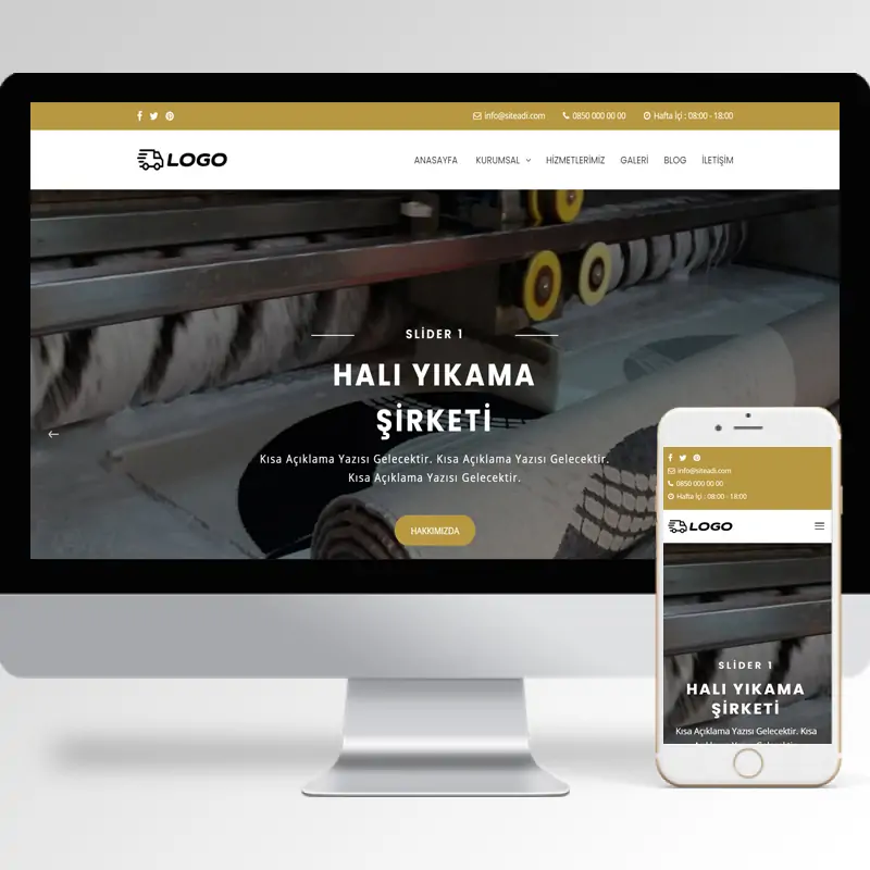 Halı Yıkama Hazır Web Sitesi Yazılımı 5
