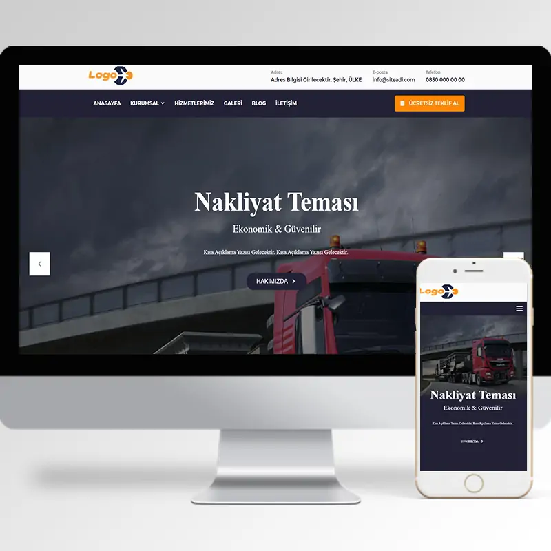 Nakliyat Şirketi Hazır Web Sitesi Yazılımı 11