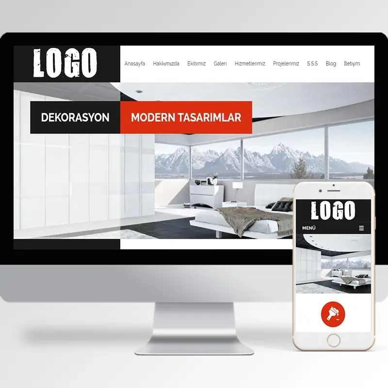 Dekorasyon Hazır Web Sitesi Yazılımı 2