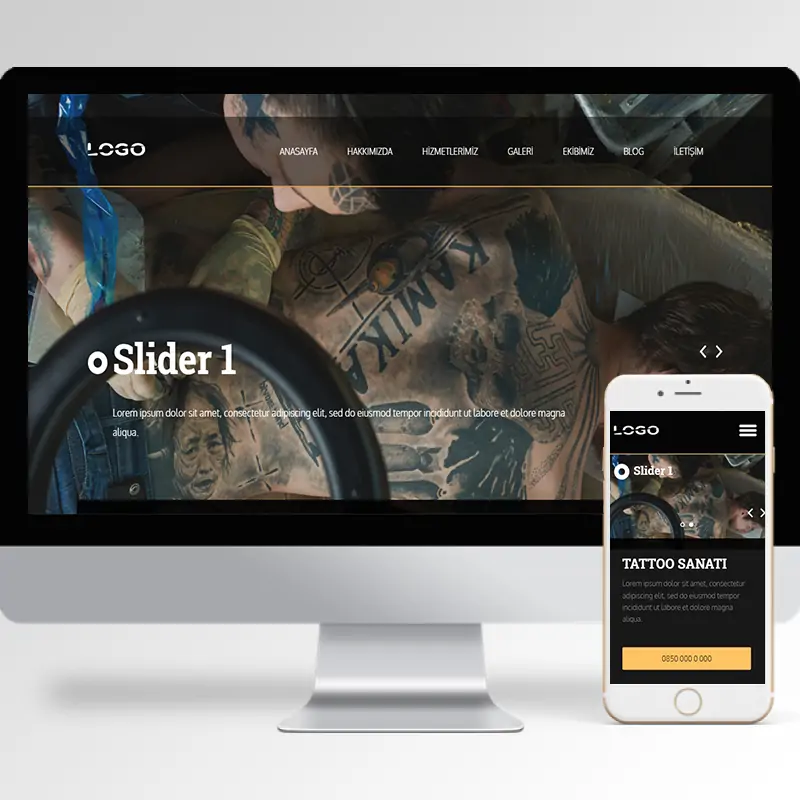 Dövme Sanatçısı Hazır Web Sitesi