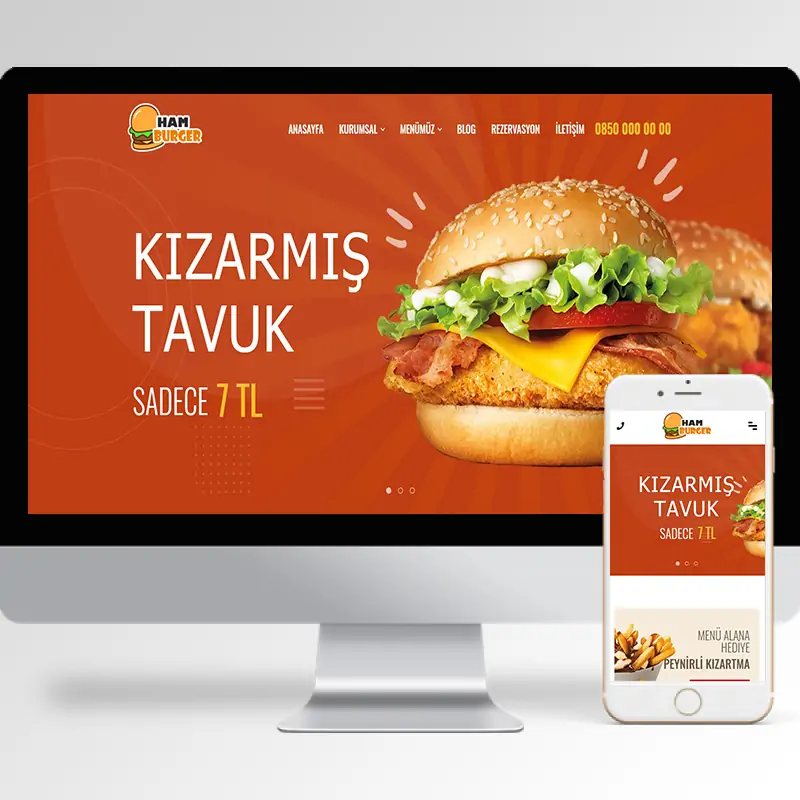 Restaurant Hazır Web Sitesi Yazılımı 11