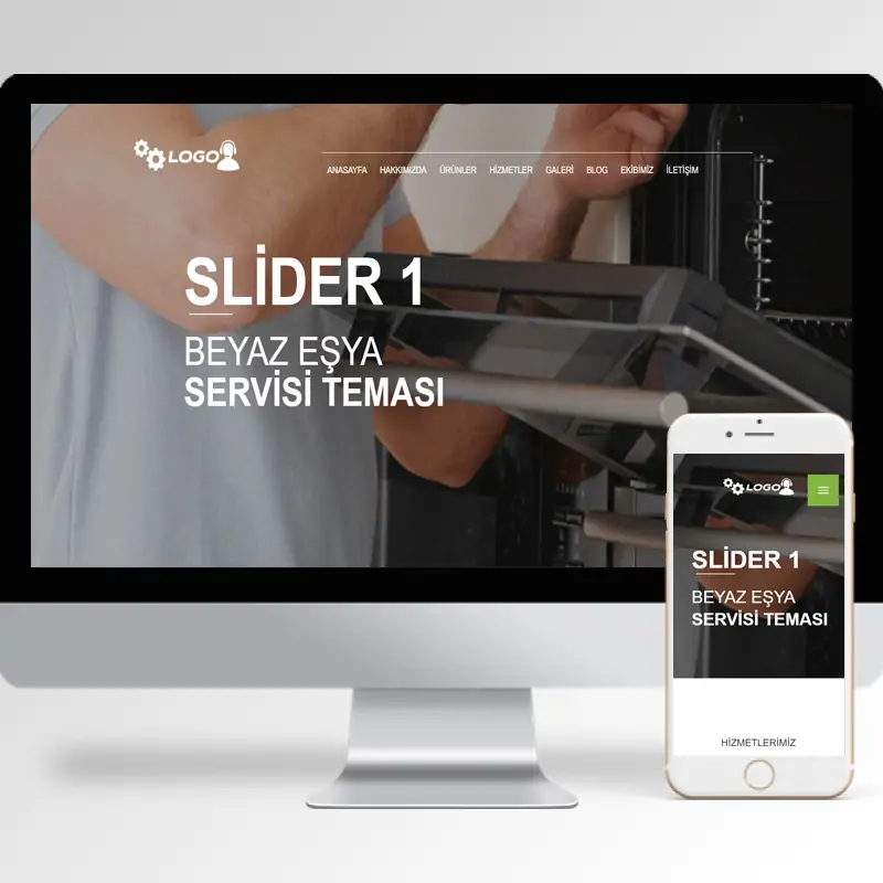 Beyaz Eşya Servisi Hazır Web Sitesi Yazılımı 4