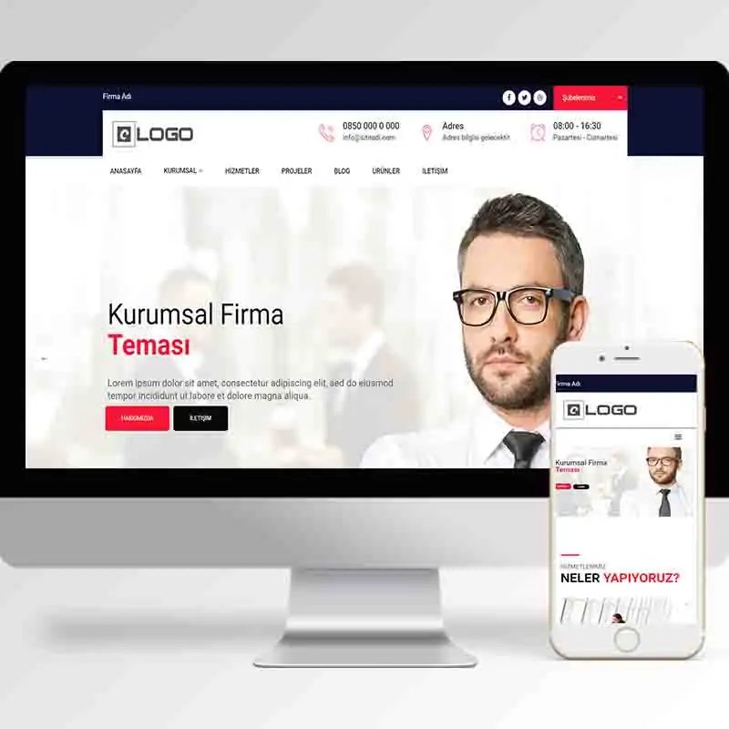 Kurumsal Firma Hazır Web Sitesi Yazılımı 38