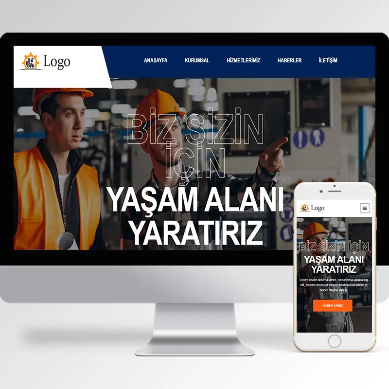 İnşaat Şirketi Hazır Web Sitesi Yazılımı 3