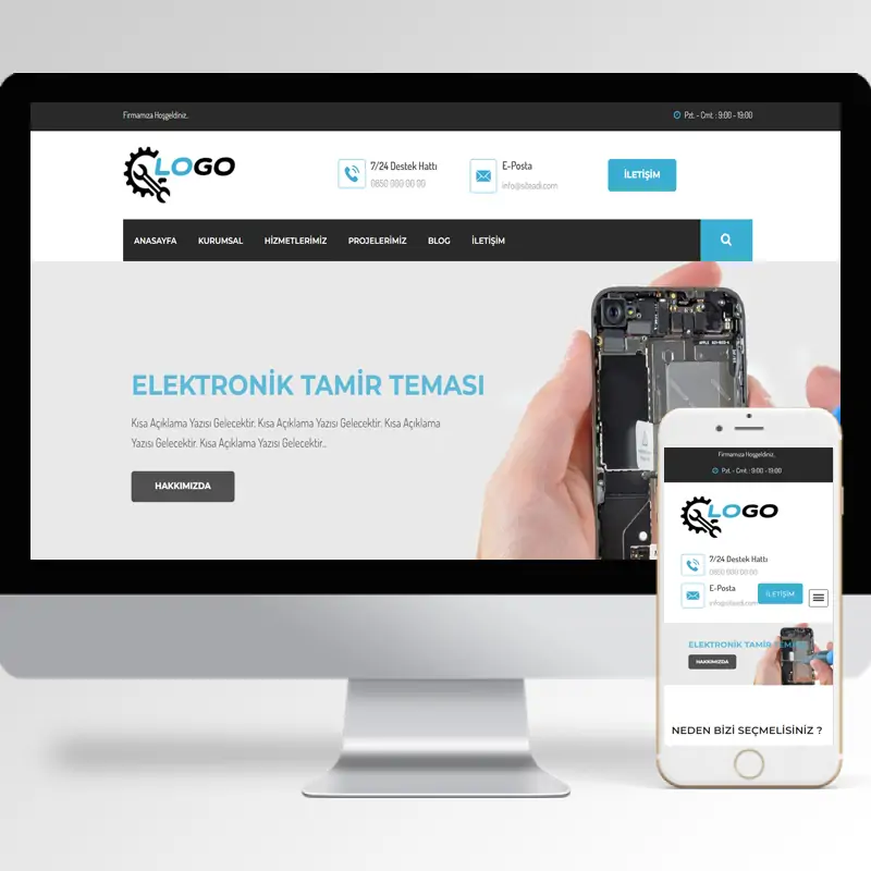 Elektronik Tamir Hazır Web Sitesi 3