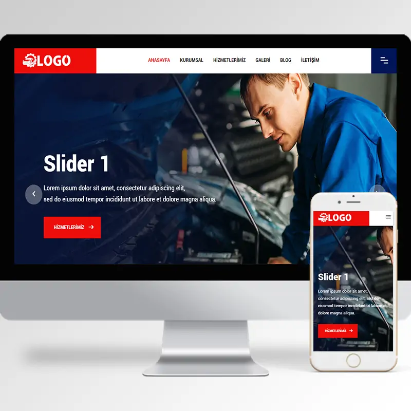 Araba Servisi Hazır Web Sitesi Yazılımı