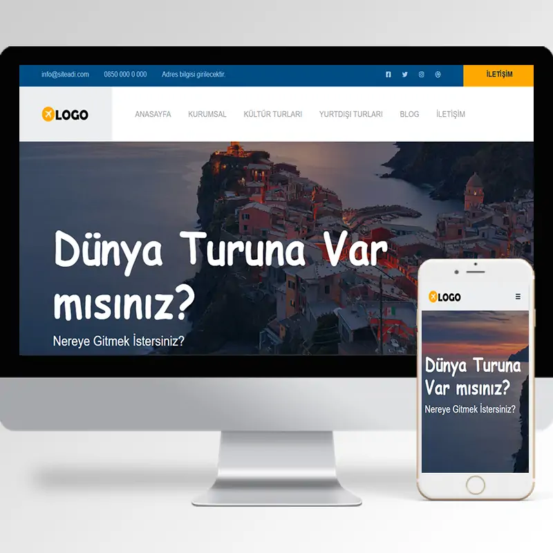 Tur & Gezi Hazır Web Sitesi Yazılımı 3