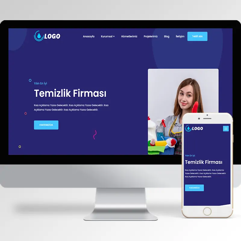Temizlik Şirketi Hazır Web Sitesi Yazılımı 6
