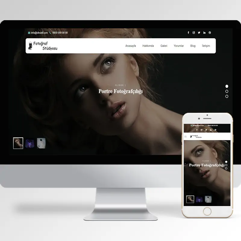 Fotoğrafçı Hazır Web Sitesi Yazılımı 6