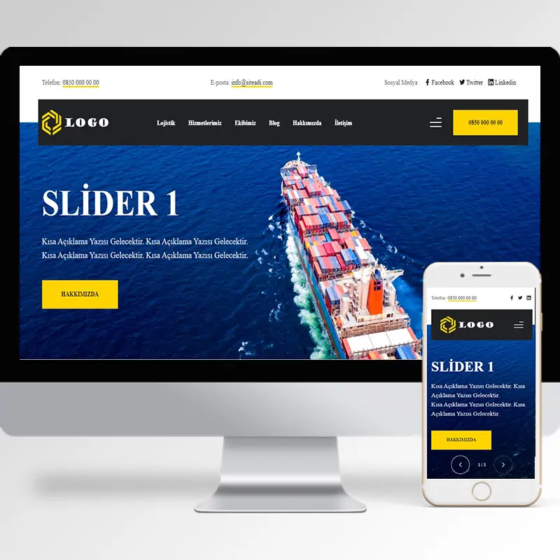 Nakliyat Şirketi Hazır Web Sitesi Yazılımı 5
