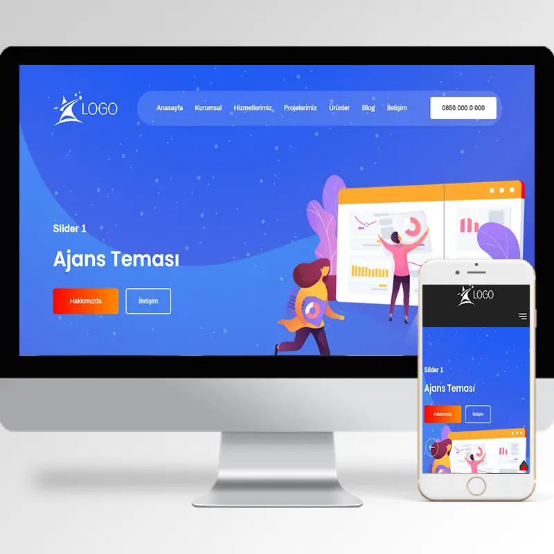 Ajans Hazır Web Sitesi Yazılımı 14