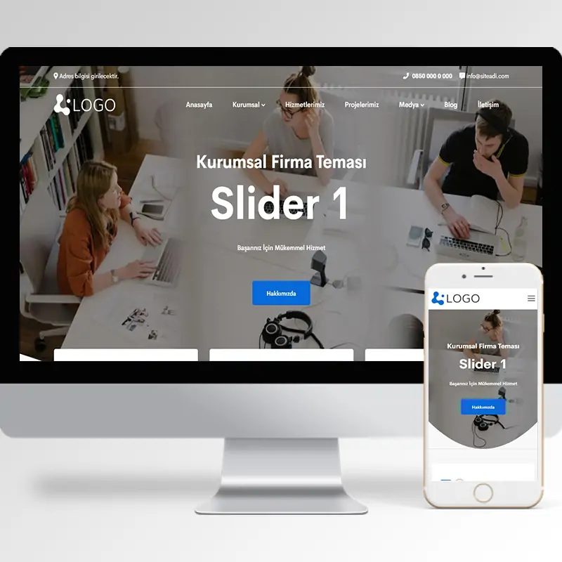 Kurumsal Firma Hazır Web Sitesi Yazılımı 20