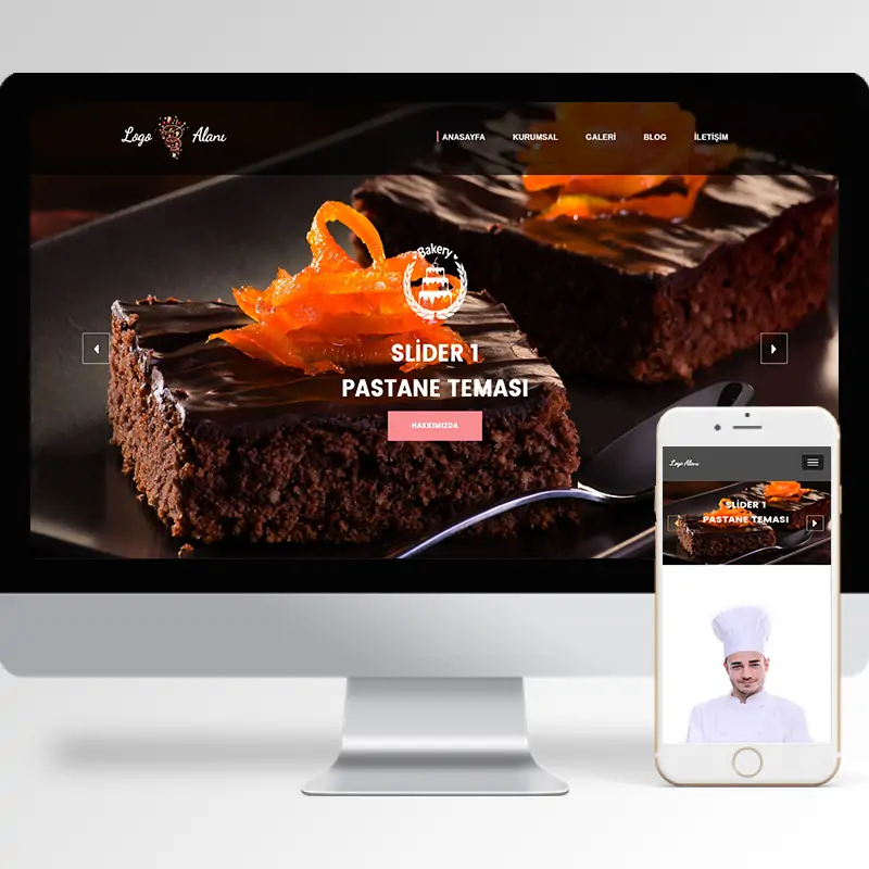 Pastane Hazır Web Sitesi Yazılımı 3