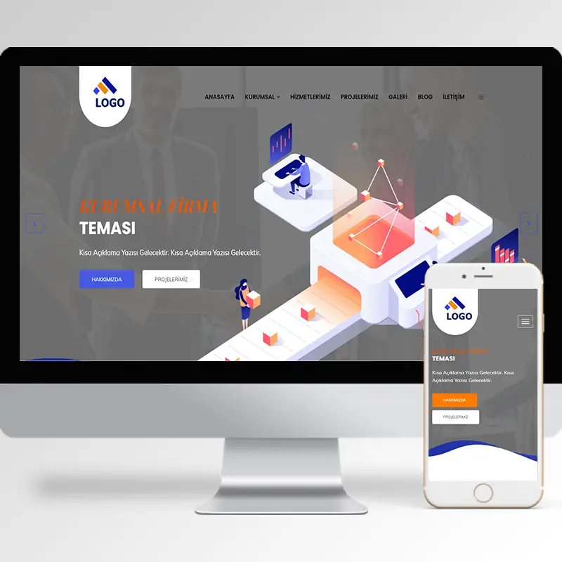 Kurumsal Firma Hazır Web Sitesi Yazılımı 43