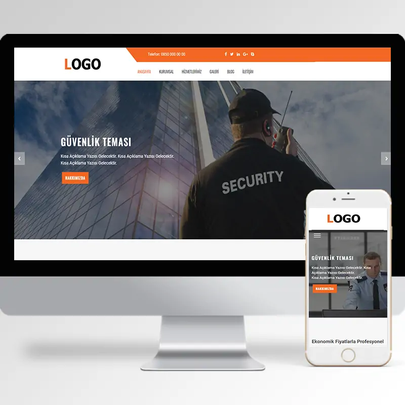 Güvenlik Hazır Web Sitesi Yazılımı 4
