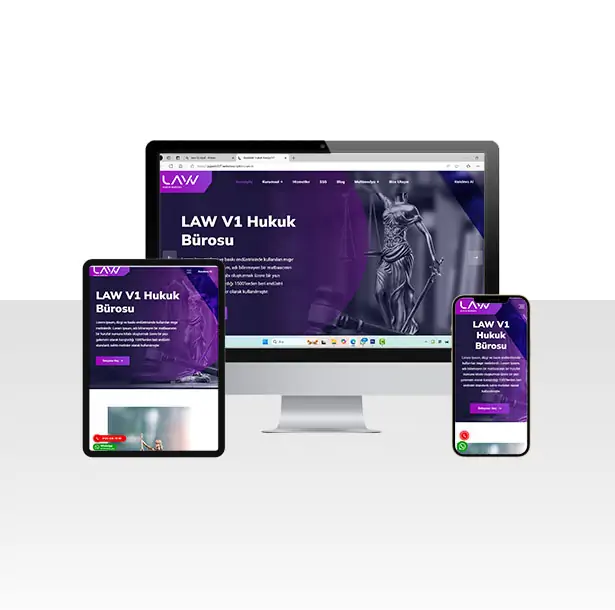 Avukat & Hukuk Bürosu Hazır Web Sitesi Yazılımı 20
