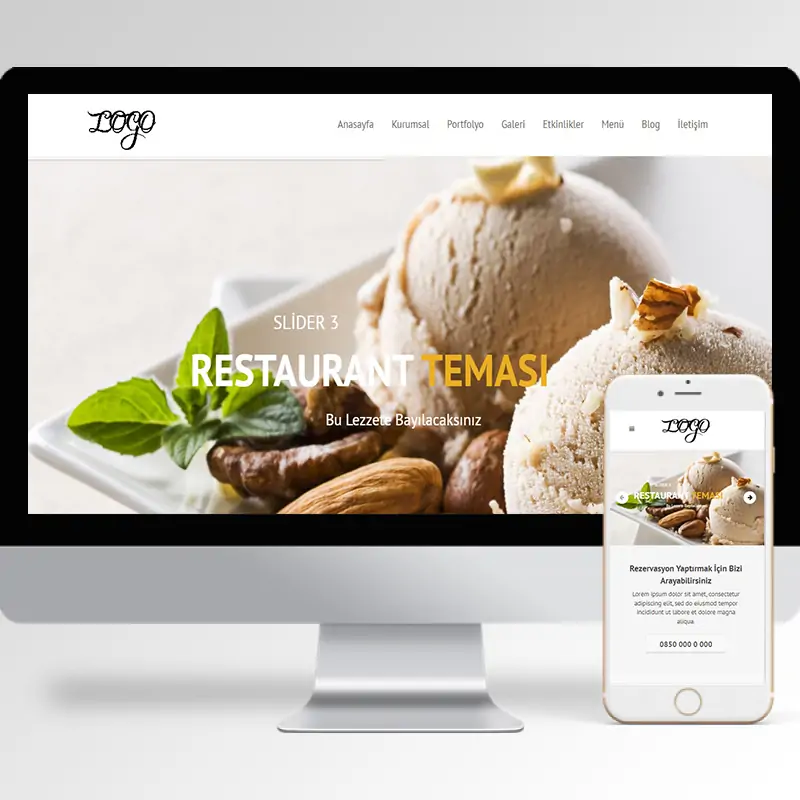 Restaurant Hazır Web Sitesi Yazılımı 7