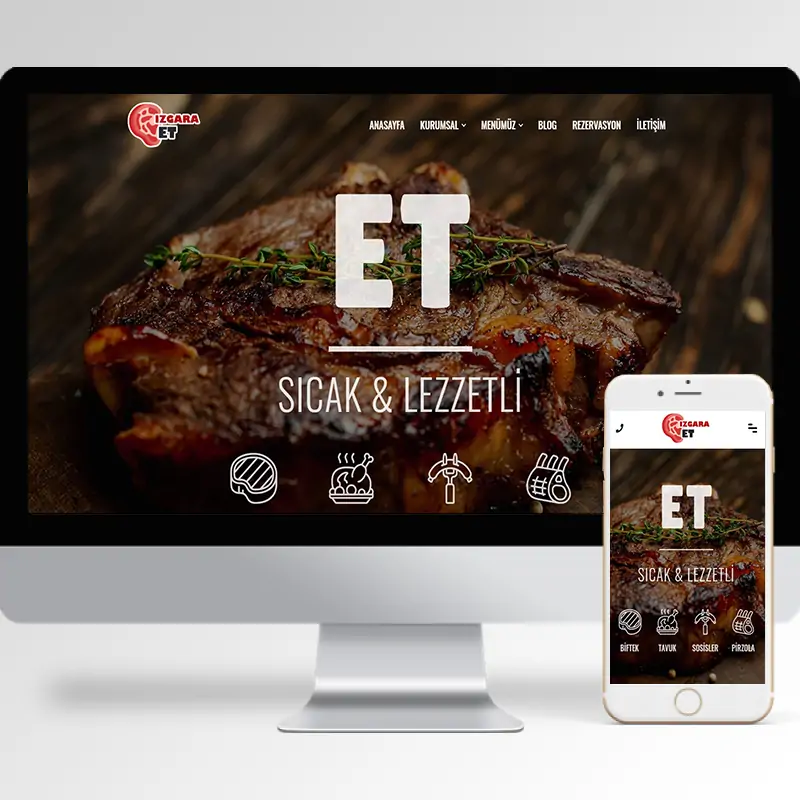 Restaurant Hazır Web Sitesi Yazılımı 18