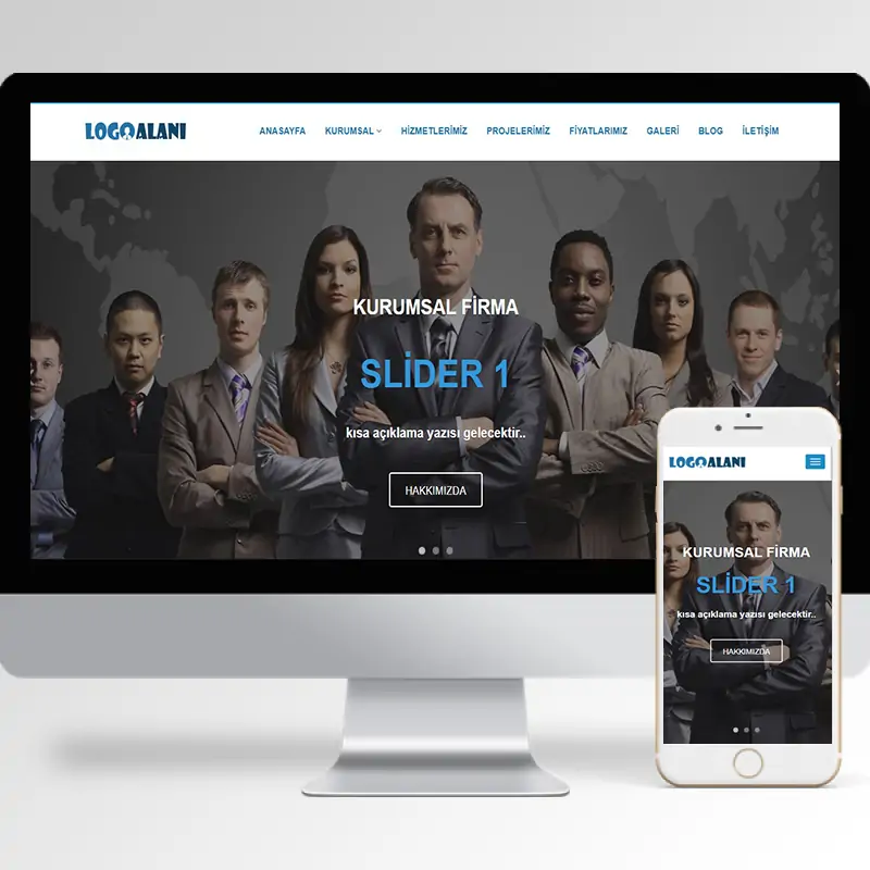 Kurumsal Firma Hazır Web Sitesi Yazılımı 9
