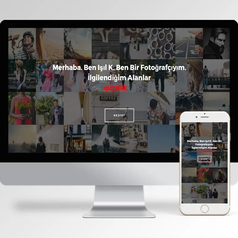 Fotoğrafçı Hazır Web Sitesi Yazılımı