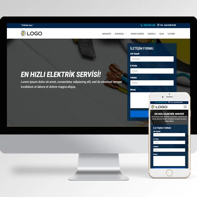Elektrikçi Hazır Web Sitesi Yazılımı 2