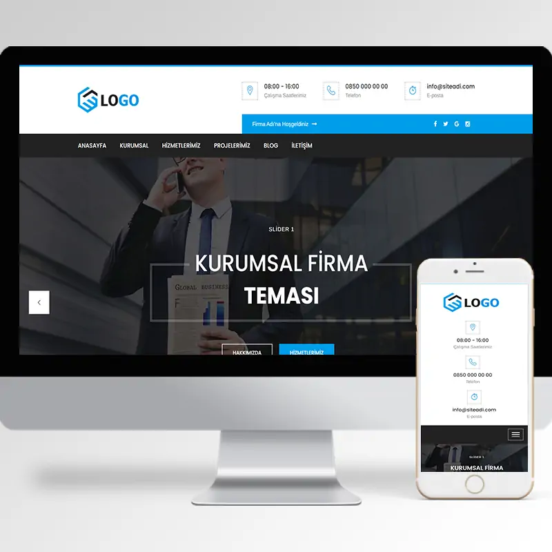 Kurumsal Firma Hazır Web Sitesi Yazılımı 51