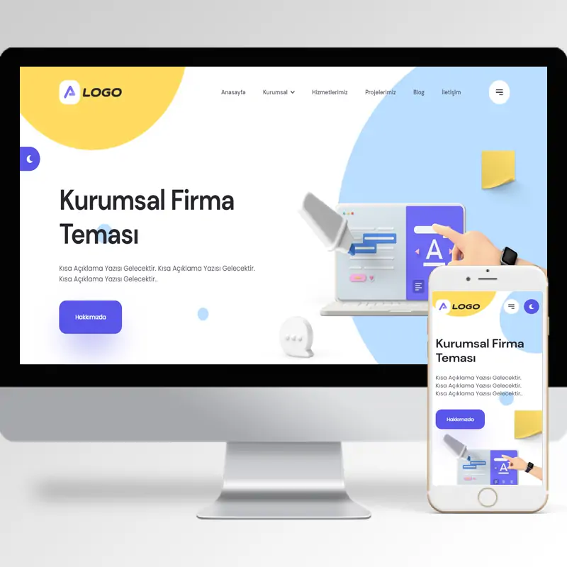 Kurumsal Firma Hazır Web Sitesi Yazılımı 80