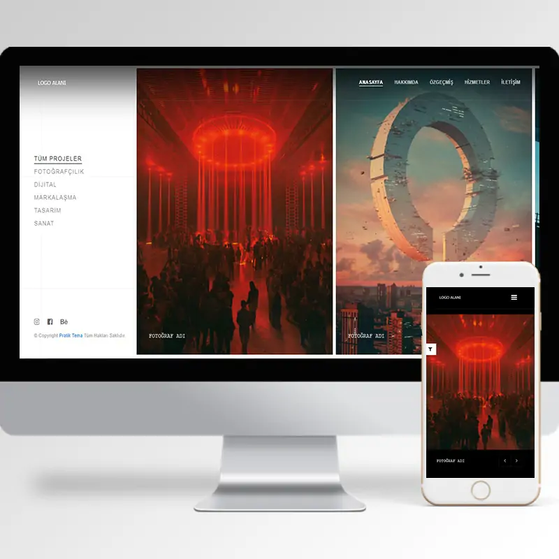 Kişisel Portfolyo Hazır Web Sitesi Yazılımı 8