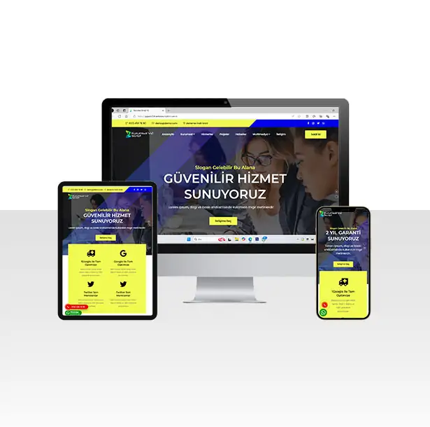 Kurumsal Firma Hazır Web Sitesi Yazılımı 92