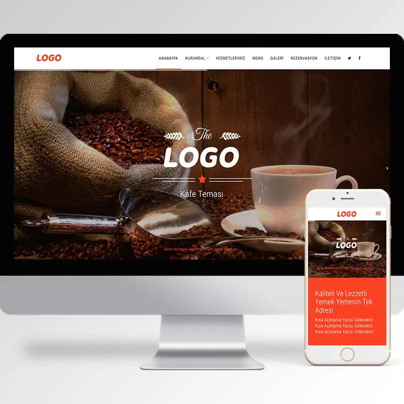 Kafe Hazır Web Sitesi Yazılımı 5