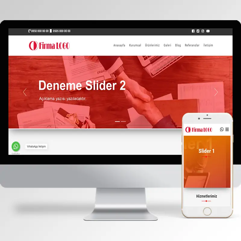 Kurumsal Firma Hazır Web Sitesi Yazılımı 4