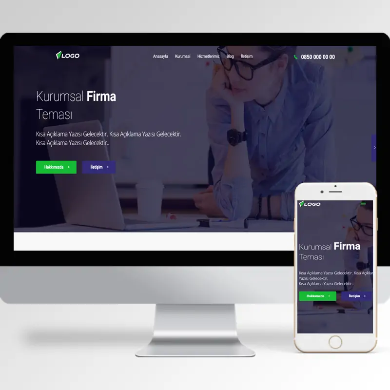 Kurumsal Firma Hazır Web Sitesi Yazılımı 86