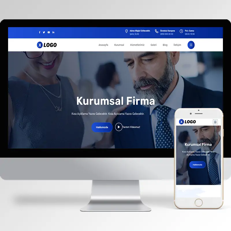 Kurumsal Firma Hazır Web Sitesi Yazılımı 54