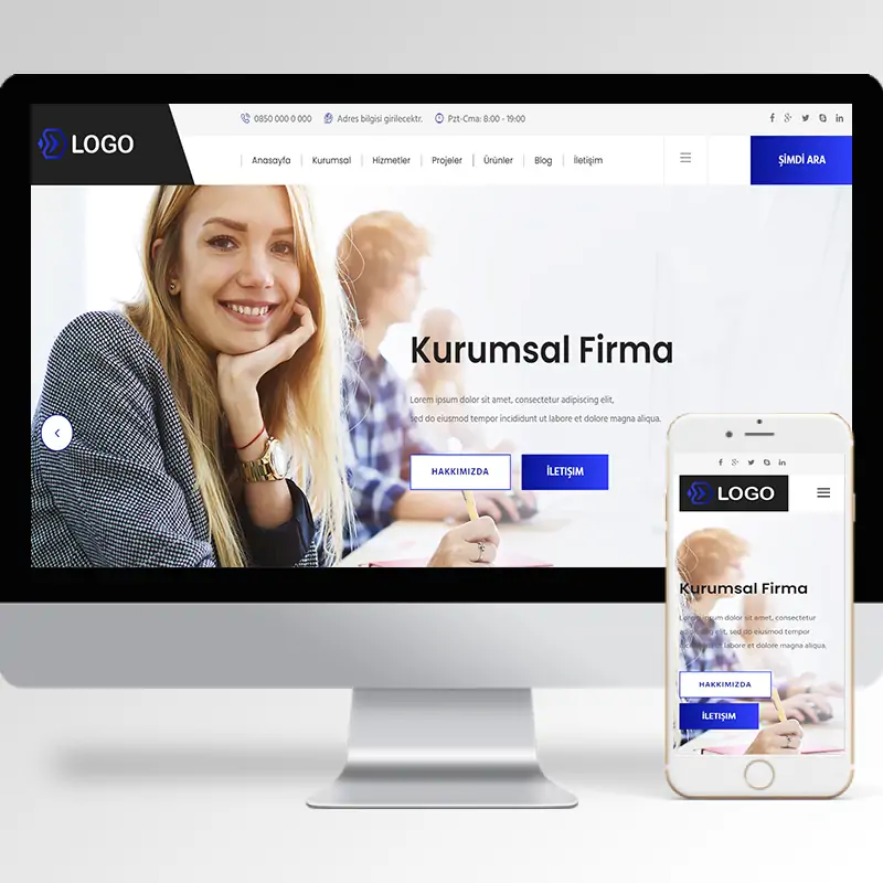 Kurumsal Firma Hazır Web Sitesi Yazılımı 37