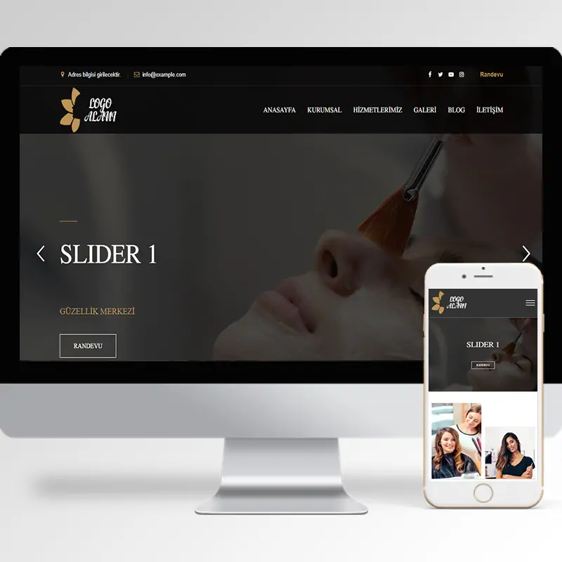 Güzellik Merkezi Hazır Web Sitesi Yazılımı 2
