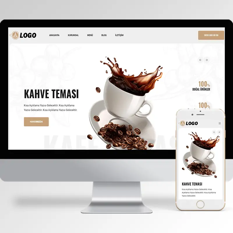 Kafe Hazır Web Sitesi Yazılımı 4