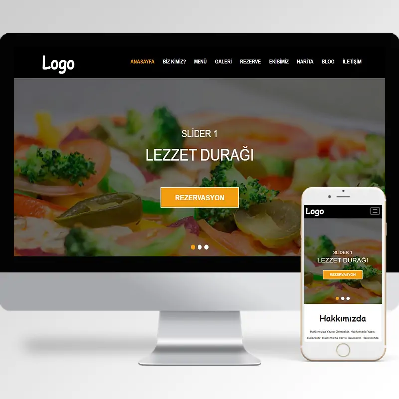 Restaurant Hazır Web Sitesi Yazılımı 6