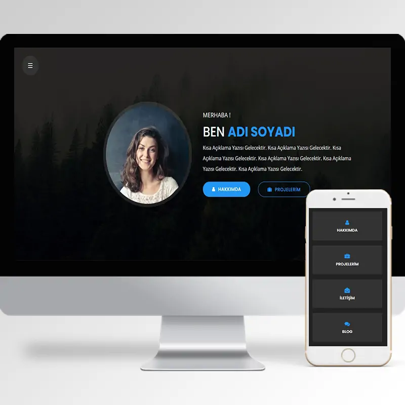 Kişisel Portfolyo Hazır Web Sitesi 2