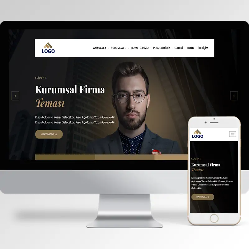 Kurumsal Firma Hazır Web Sitesi Yazılımı 44