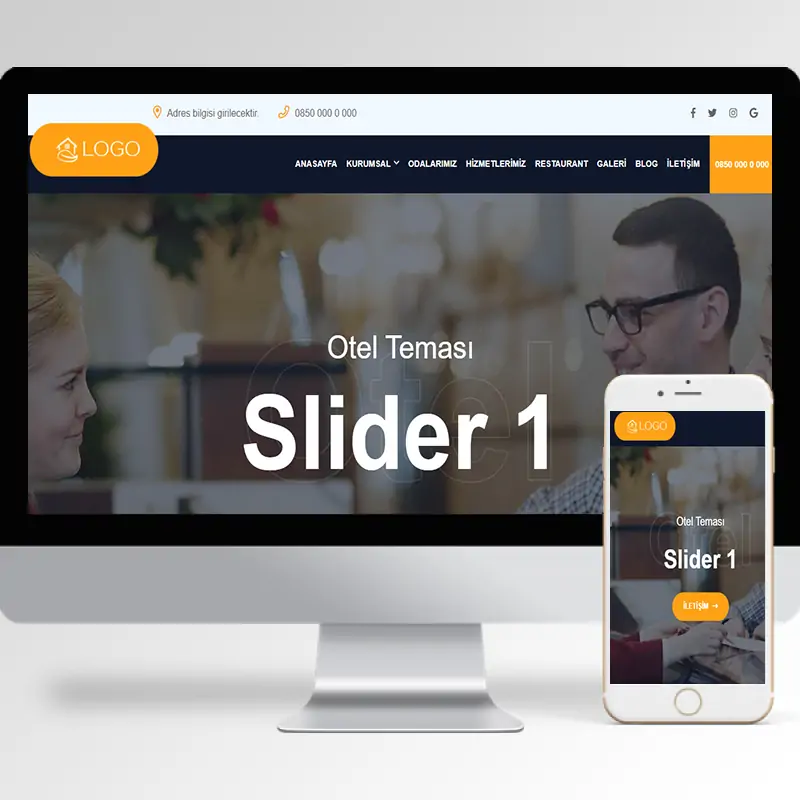 Otel Hazır Web Sitesi Yazılımı