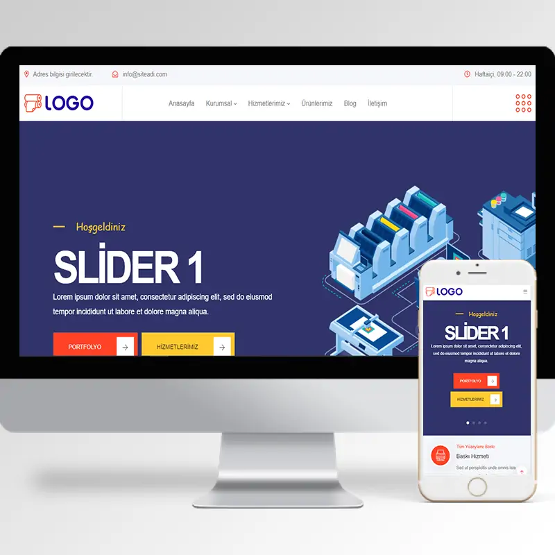 Matbaa Hazır Web Sitesi Yazılımı 4