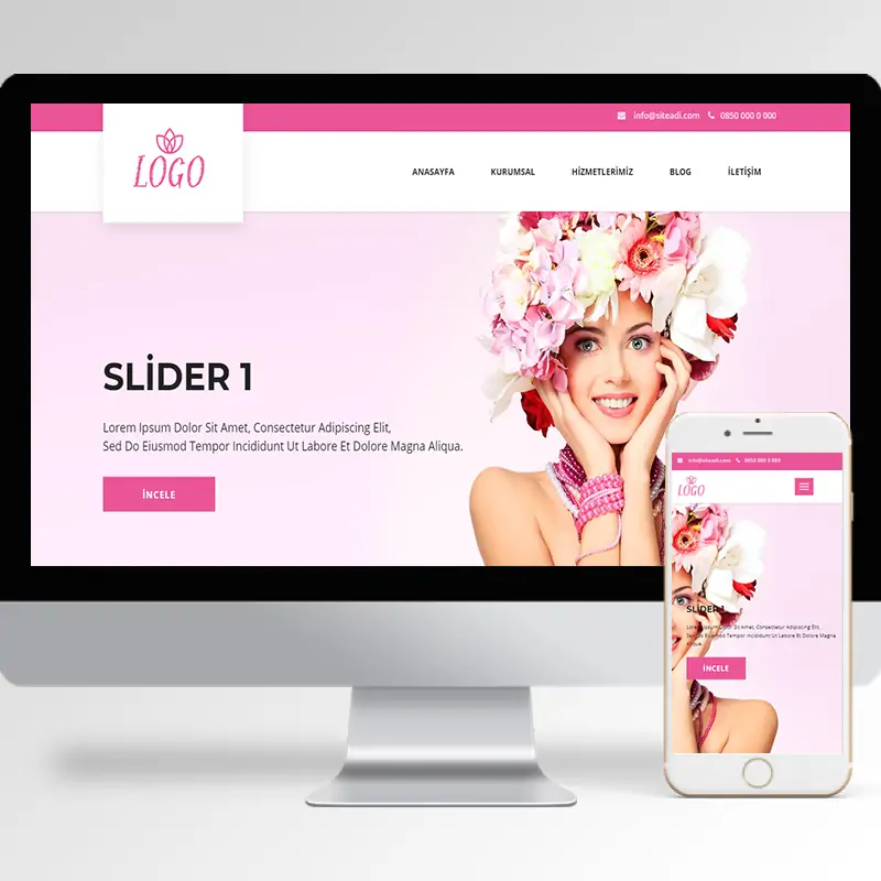 Güzellik Merkezi Hazır Web Sitesi Yazılımı