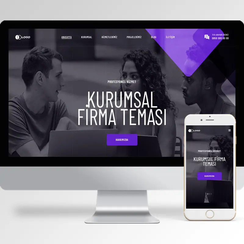 Kurumsal Firma Hazır Web Sitesi Yazılımı 72