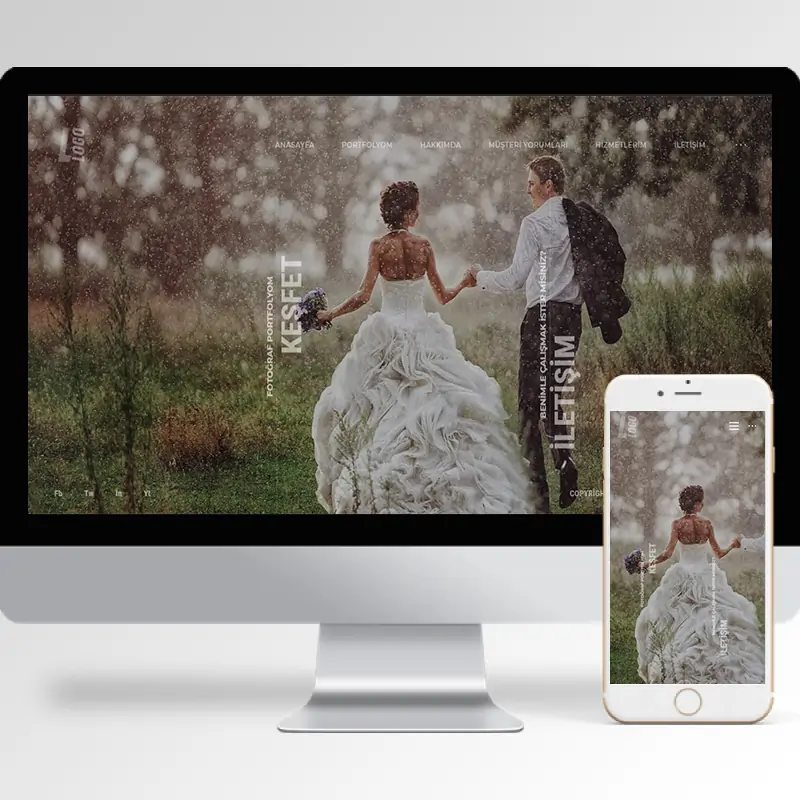 Fotoğrafçı Hazır Web Sitesi Yazılımı 2
