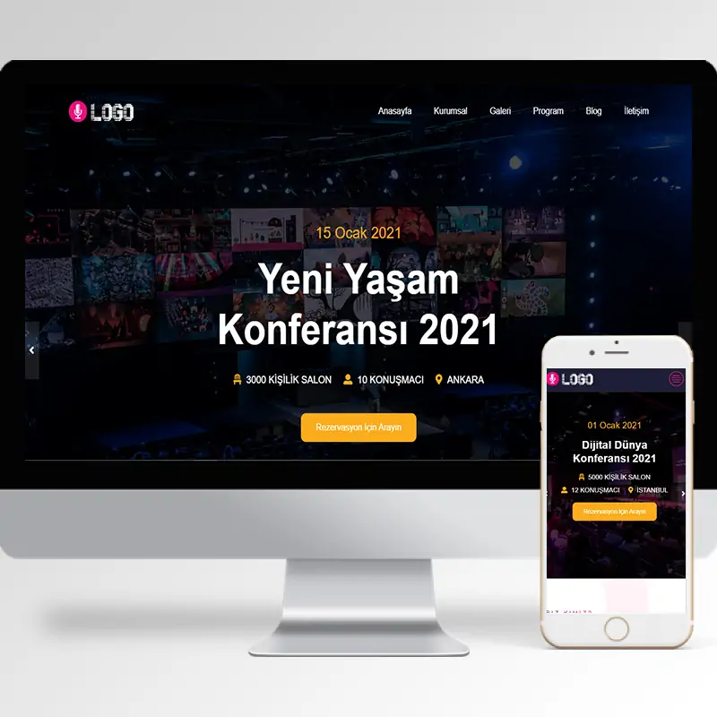 Fuar & Organizasyon Hazır Web Sitesi Yazılımı