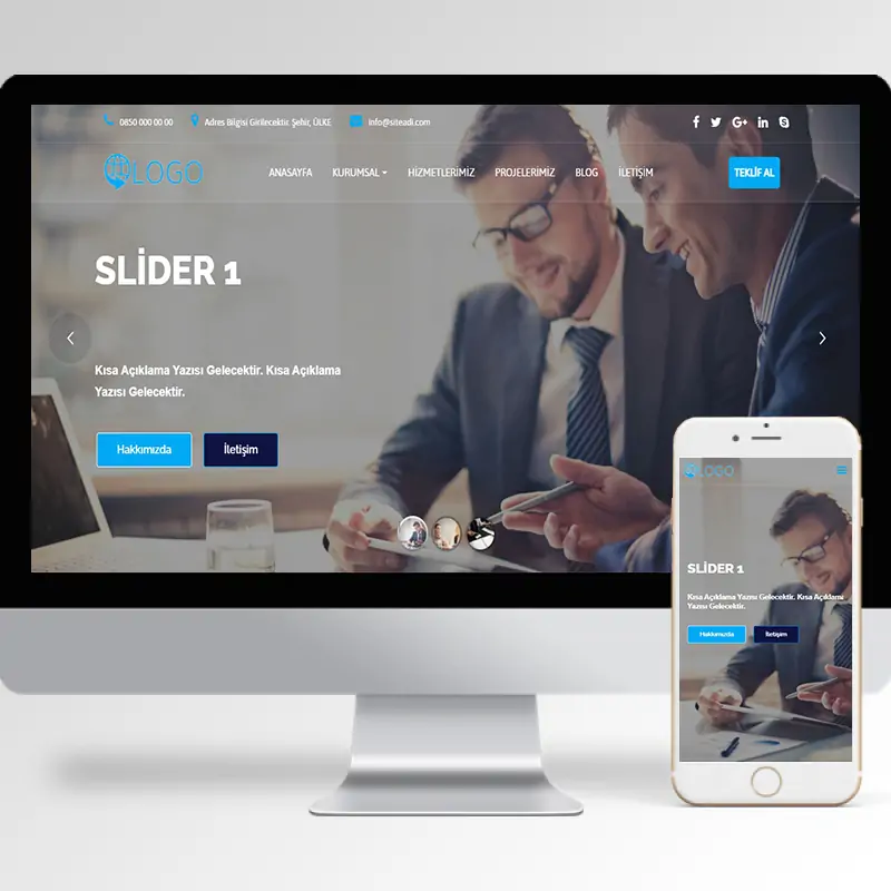 Danışmanlık Hazır Web Sitesi Yazılımı 5