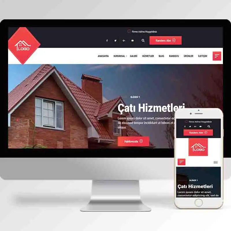 Çatı İnşaatı & Onarımı Hazır Web Sitesi Yazılımı 5