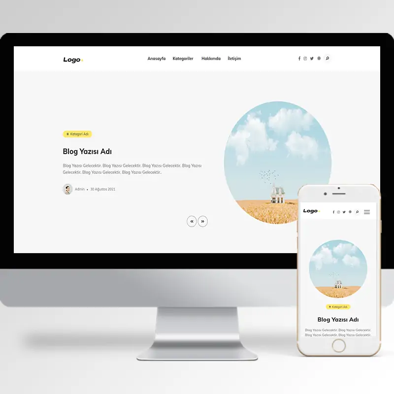 Blog & Haber Sitesi Hazır Web Sitesi Yazılımı 2
